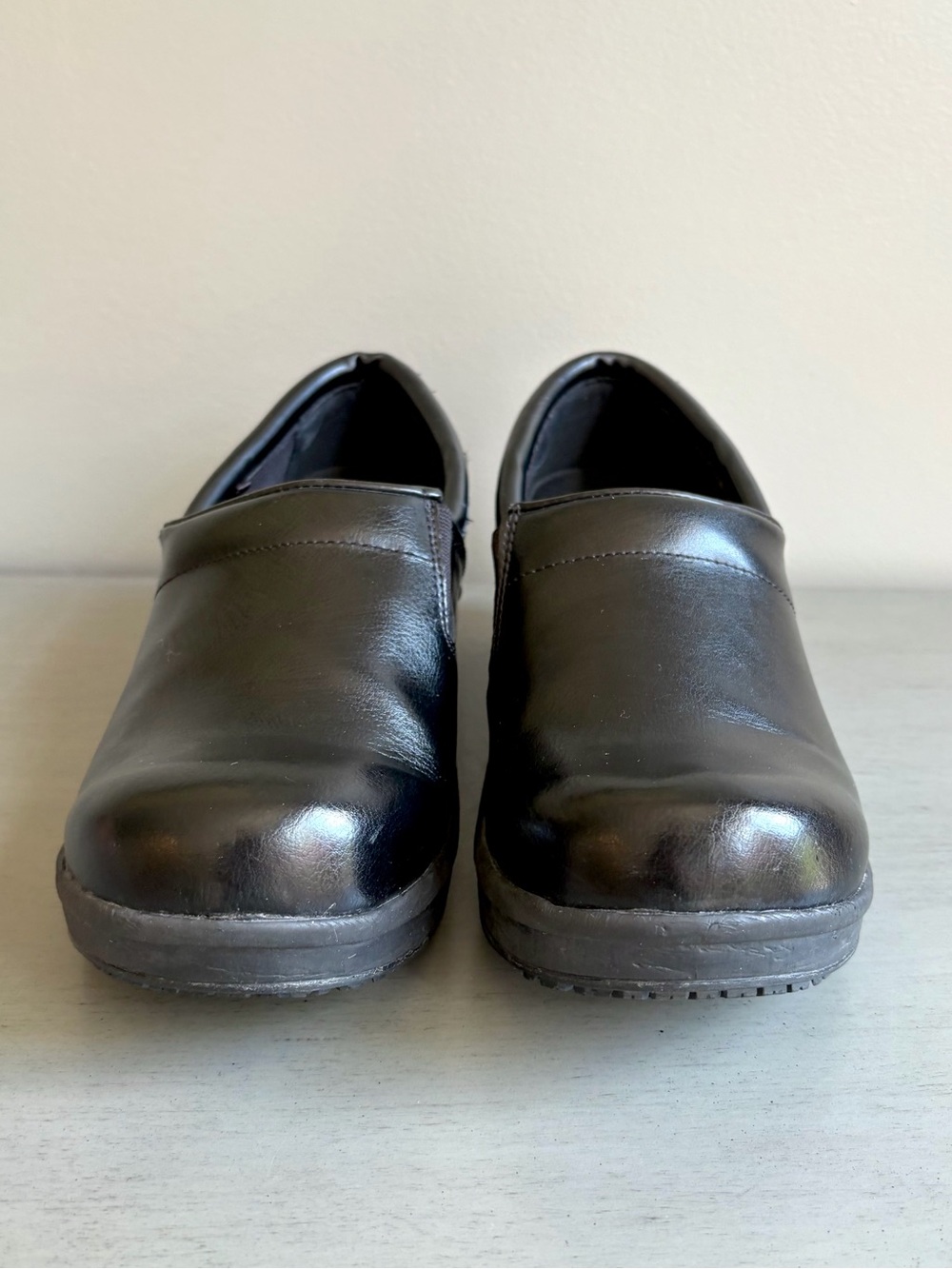 TredSafe Leather Black Comfort Clogs Oil Spill Resistant Work Shoes Women 10 - Picture 4 of 14